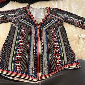 Bar III multi color swimsuit coverup